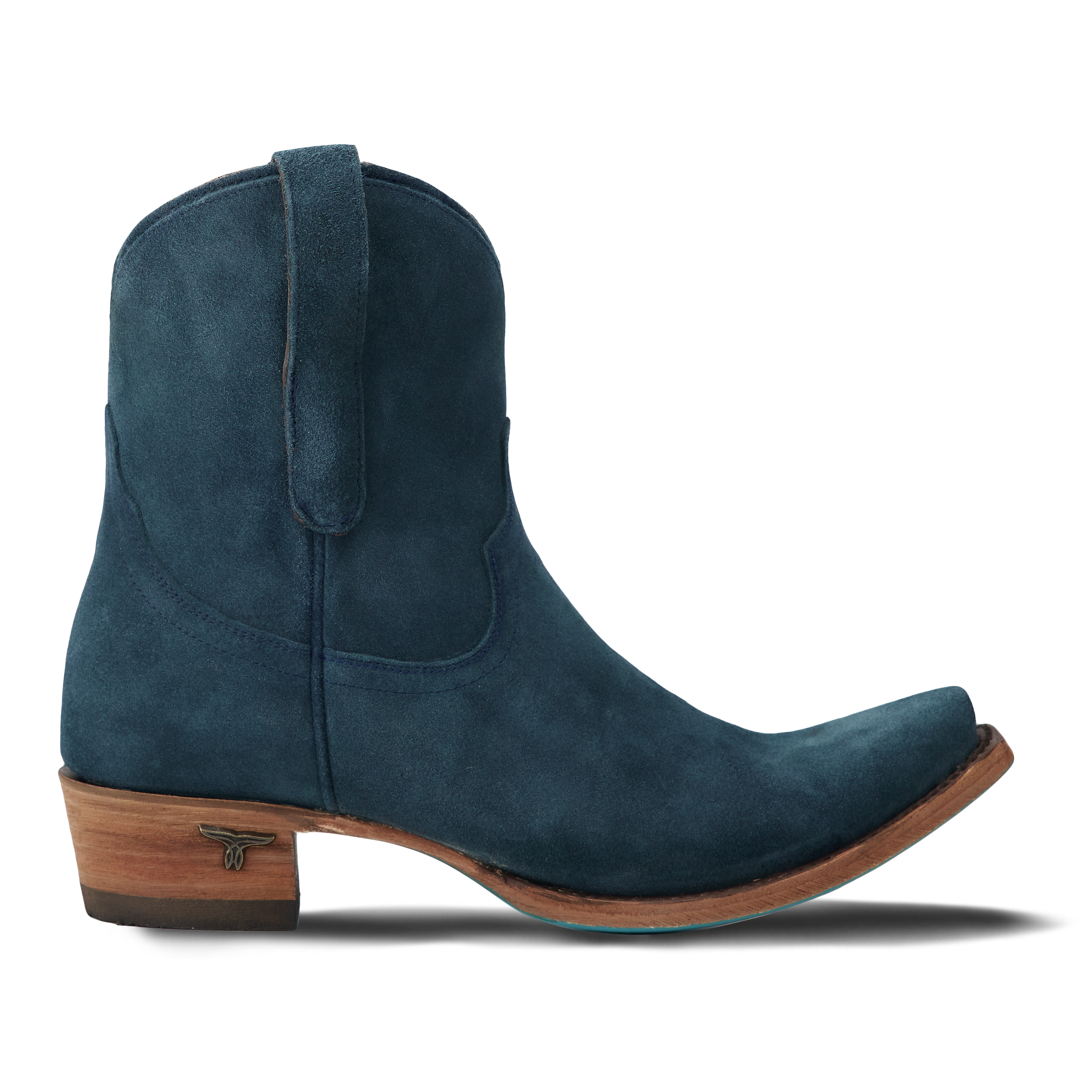 Emma Jane Bootie - Navy Suede Ladies Bootie Western Fashion by Lane