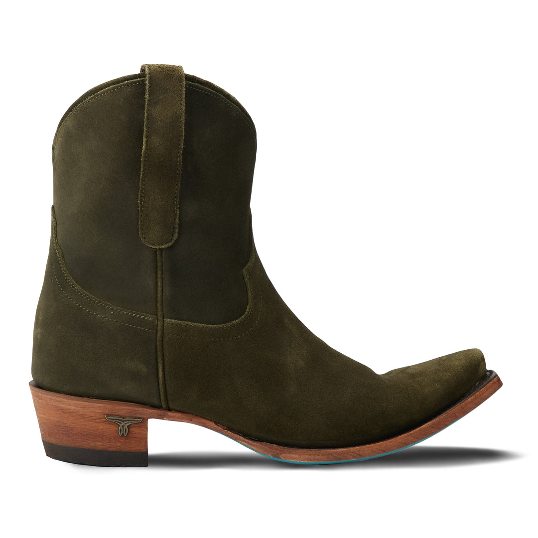 Emma Jane Bootie - Olive Suede Ladies Bootie  Western Fashion by Lane