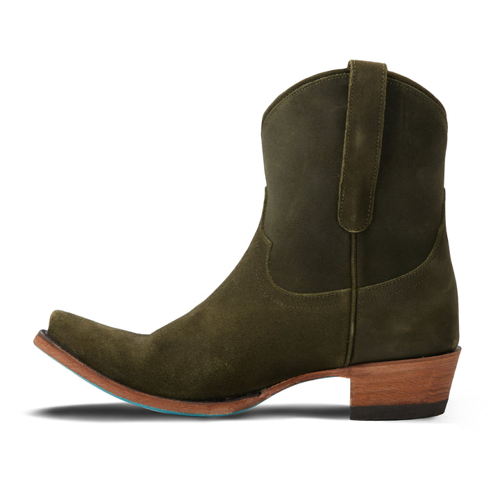 Emma Jane Bootie - Olive Suede Ladies Bootie  Western Fashion by Lane