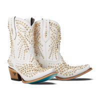 Dolly Bootie - Matte White Ladies Bootie Western Fashion by Lane