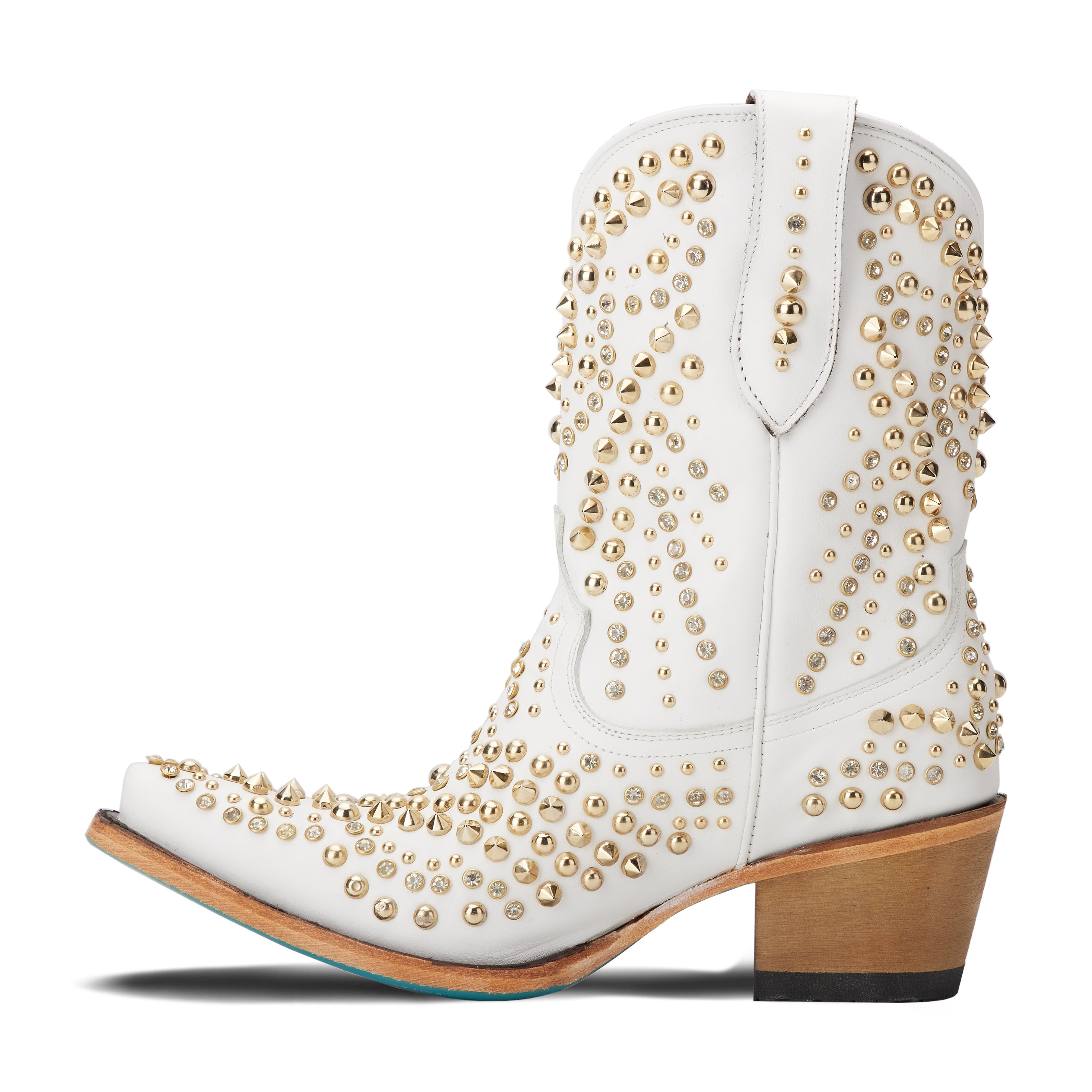 Dolly Bootie - Matte White Ladies Bootie  Western Fashion by Lane