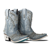 Dolly Bootie - Washed Denim Ladies Bootie Washed Denim Western Fashion by Lane