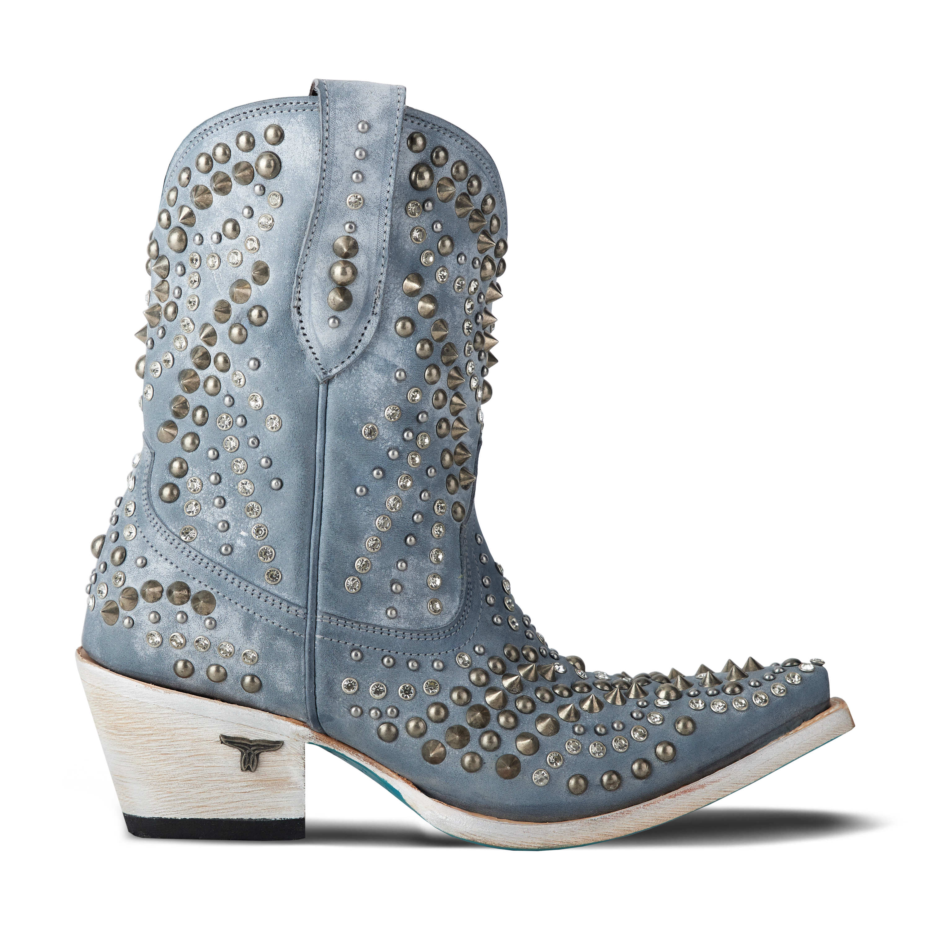 Dolly Bootie - Washed Denim Ladies Bootie Western Fashion by Lane