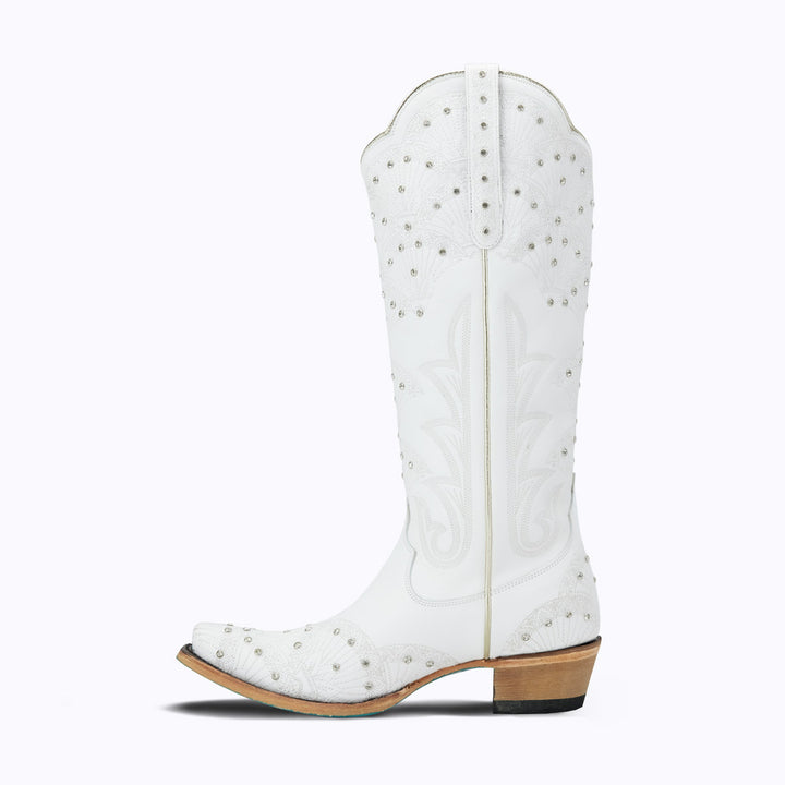Calypso - Matte White Ladies Boot  Western Fashion by Lane