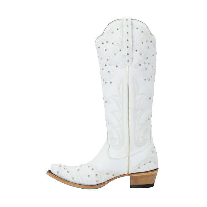 Calypso Boot - Matte White Ladies Boot  Western Fashion by Lane