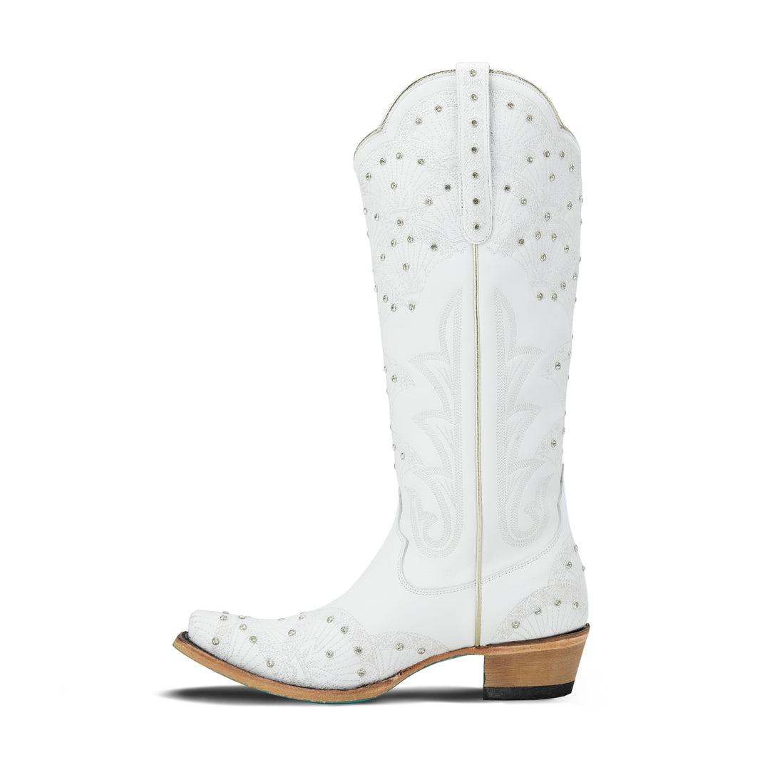 Calypso Boot - Matte White Ladies Boot Western Fashion by Lane