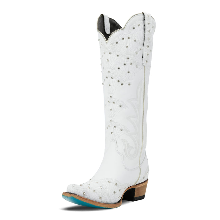 Calypso Boot - Matte White Ladies Boot Western Fashion by Lane