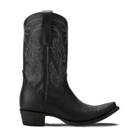 Sandaga Midi - Distressed Jet Black**FINAL SALE**