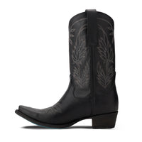Sandaga Midi - Distressed Jet Black**FINAL SALE**
