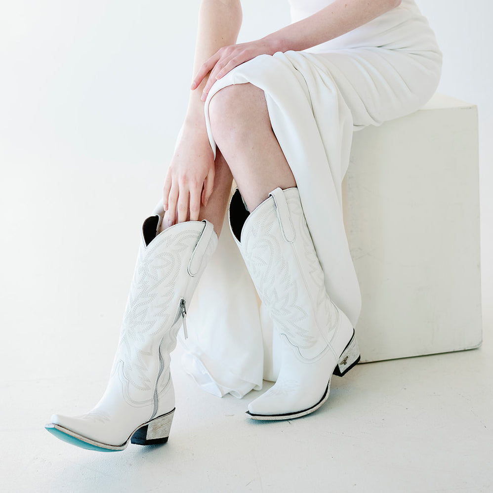 Smokeshow Boot - Matte White Ladies Boot Western Fashion by Lane