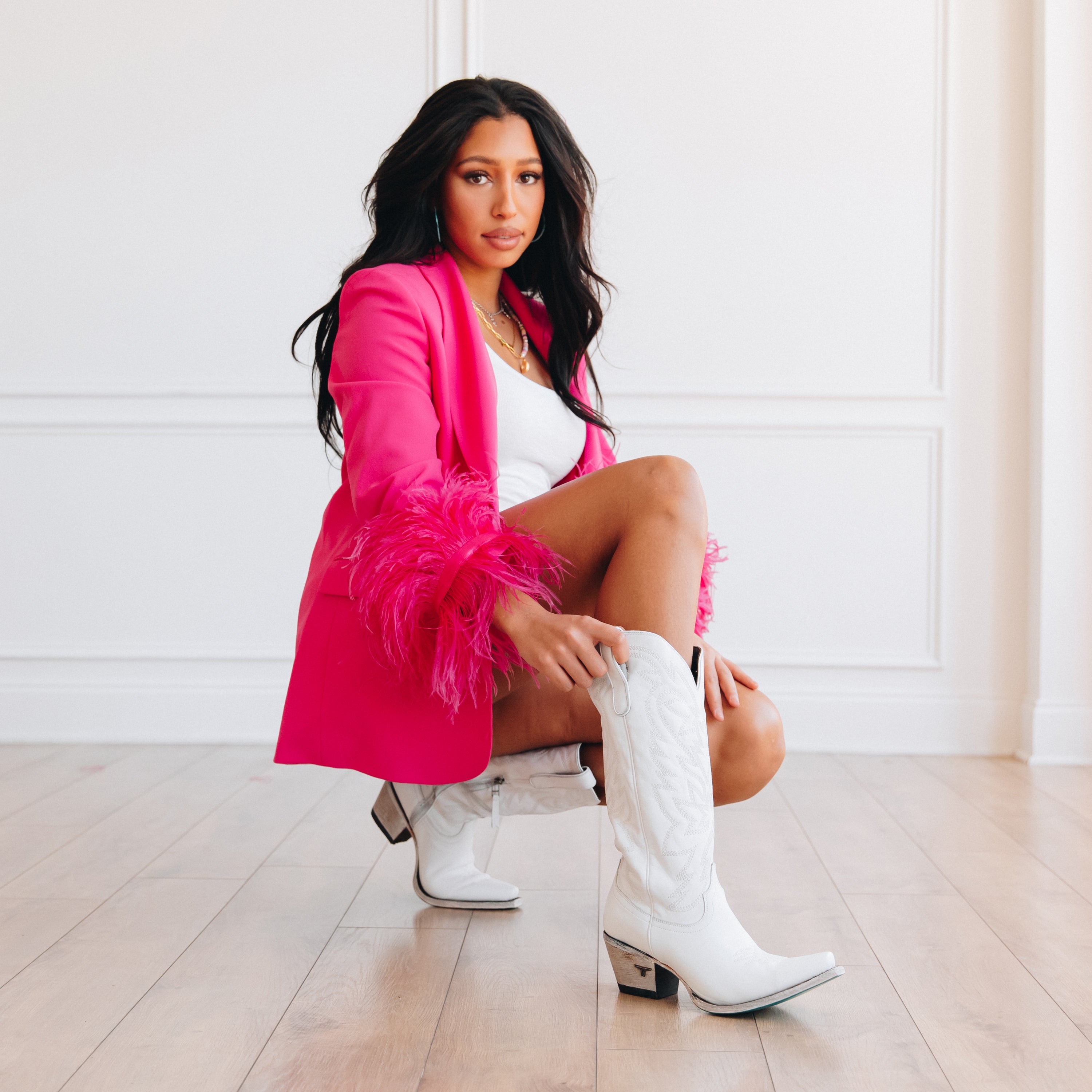 Smokeshow Boot - Matte White Ladies Boot Western Fashion by Lane