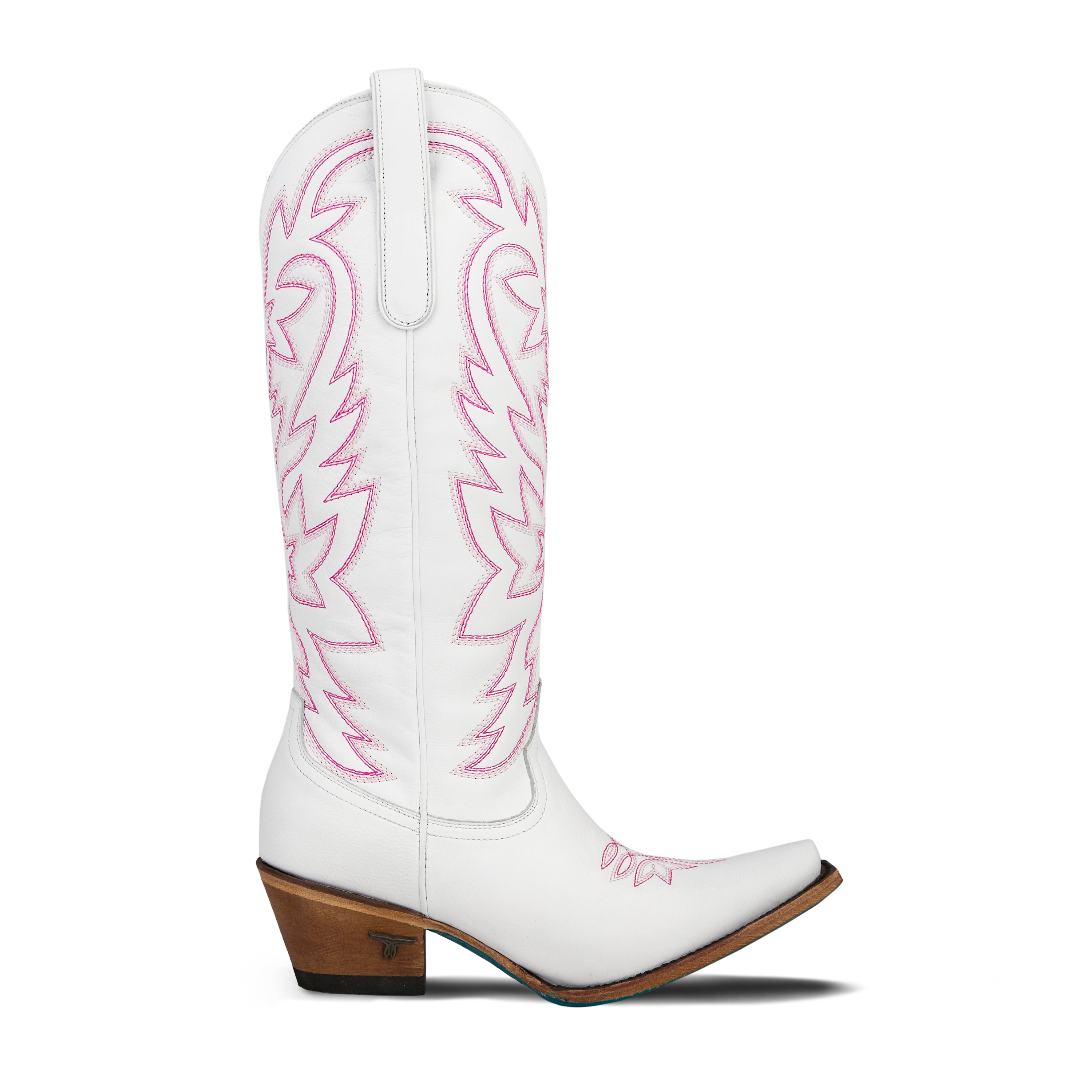 Smokeshow Boot - Matte White and Neon Pink Ladies Boot Western Fashion by Lane