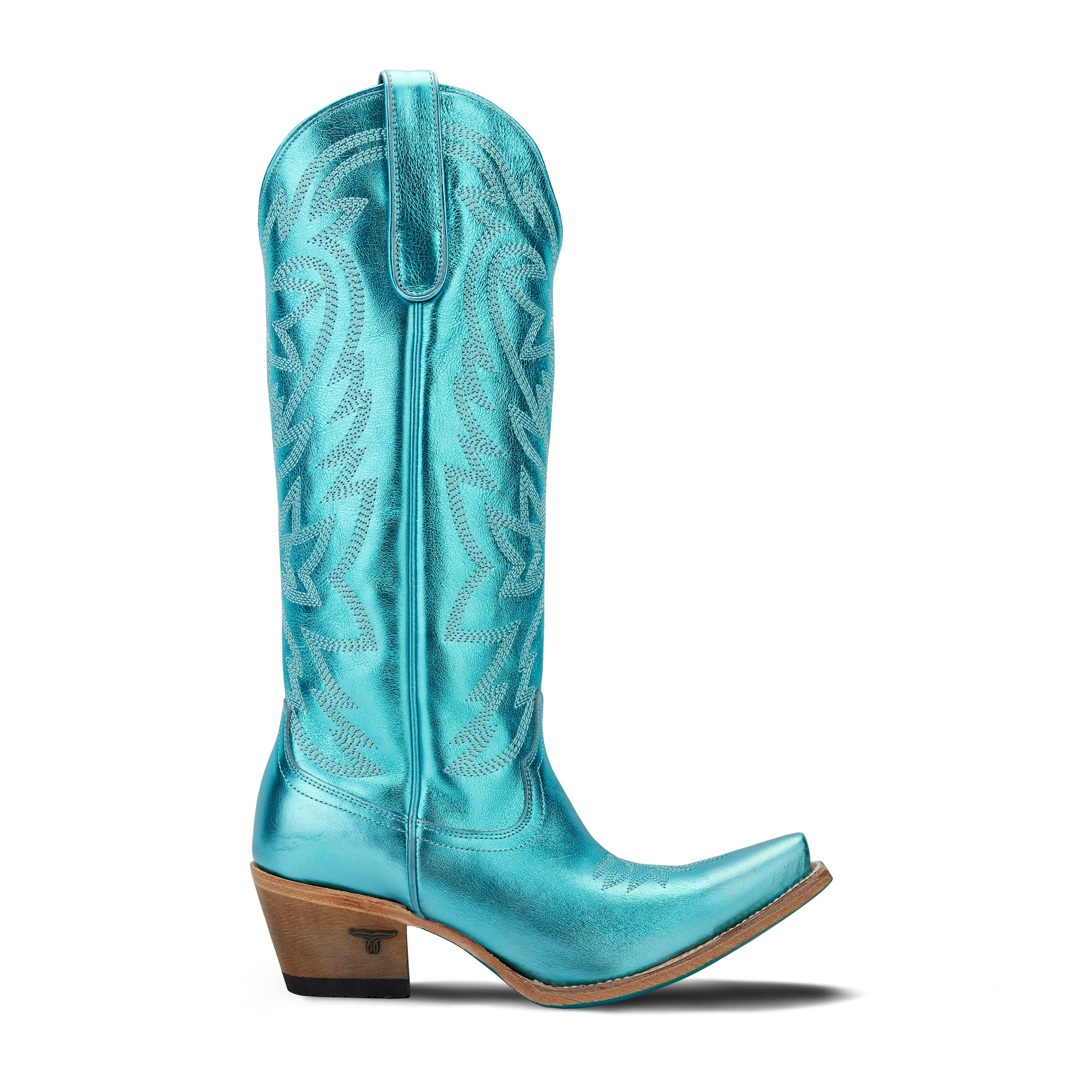 Smokeshow Boot - Turquoise Metallic Ladies Boot Western Fashion by Lane