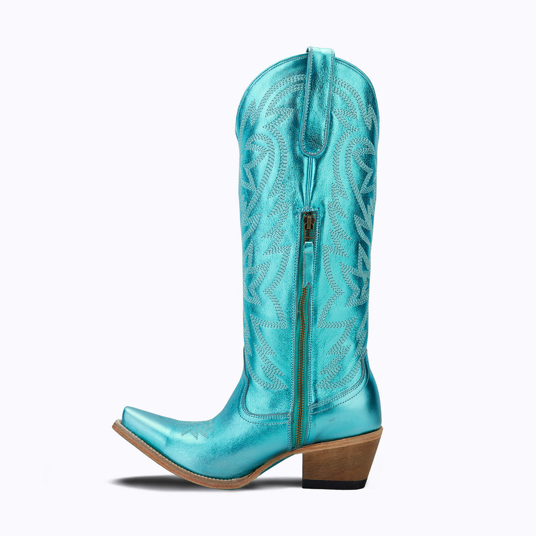Smokeshow - Turquoise Metallic Ladies Boot  Western Fashion by Lane