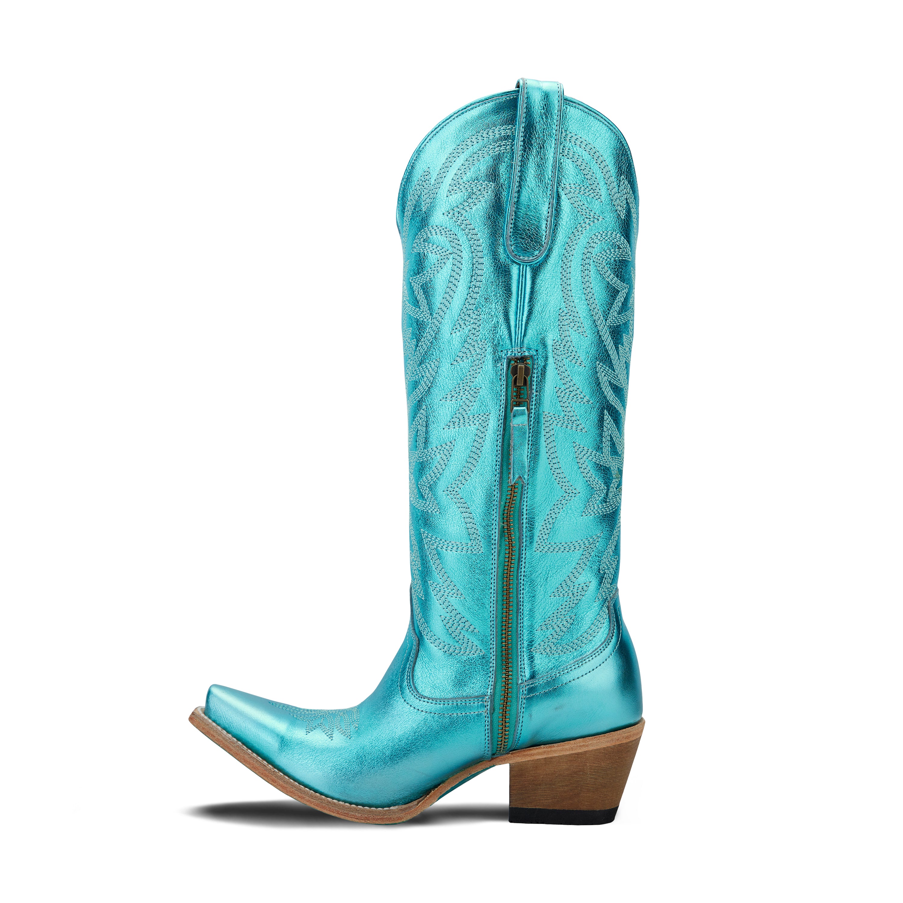 Smokeshow Boot - Turquoise Metallic Ladies Boot Western Fashion by Lane