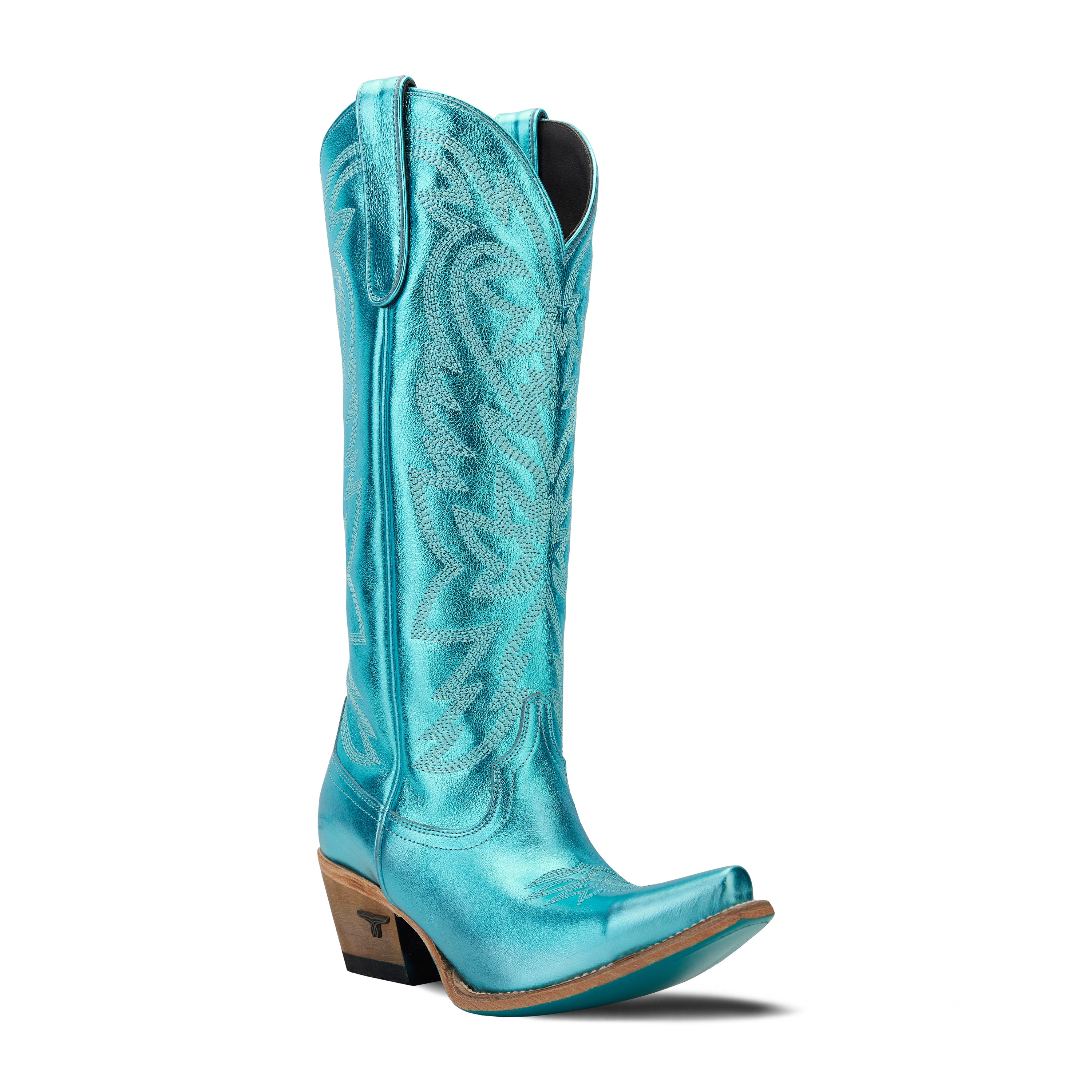 Smokeshow Boot - Turquoise Metallic Ladies Boot Western Fashion by Lane