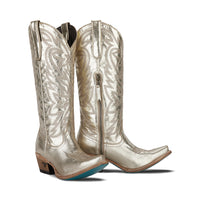 Smokeshow Boot - Champagne Metallic Ladies Boot Champagne Metallic Western Fashion by Lane