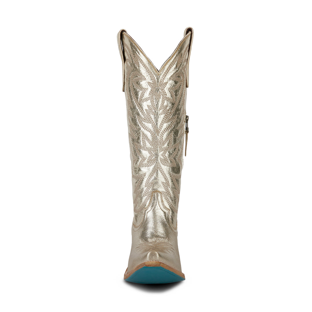 Smokeshow Boot - Champagne Metallic Ladies Boot Western Fashion by Lane