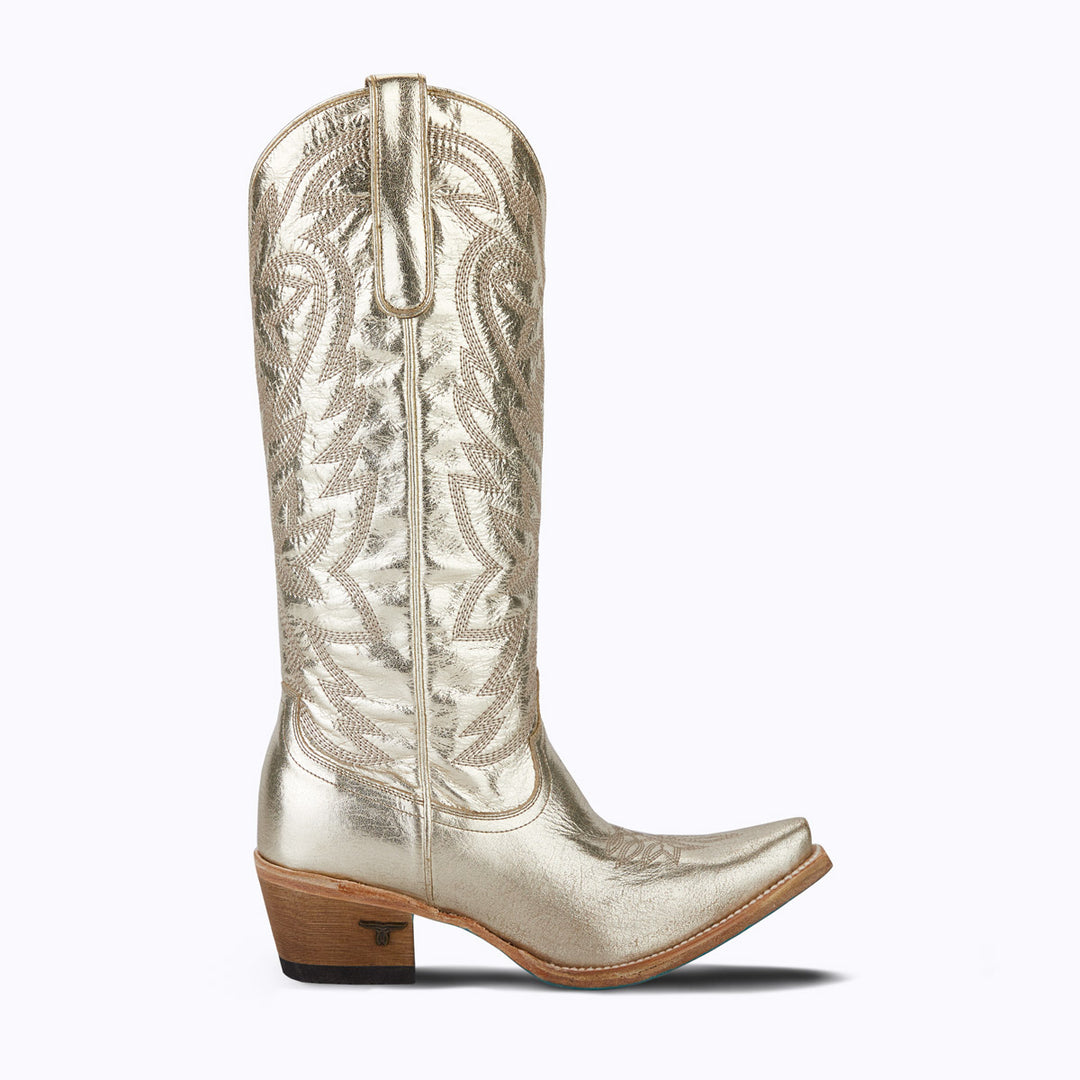 Smokeshow - Champagne Metallic Ladies Boot  Western Fashion by Lane