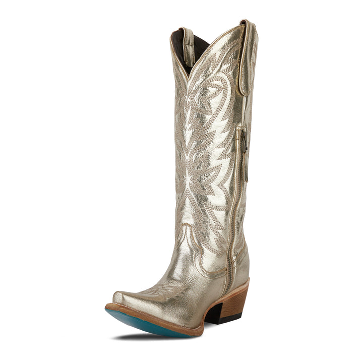 Smokeshow Boot - Champagne Metallic Ladies Boot Western Fashion by Lane