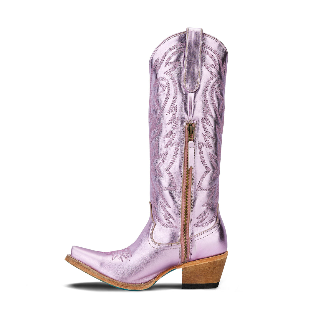 Smokeshow Boot - Lavender Metallic Ladies Boot Western Fashion by Lane