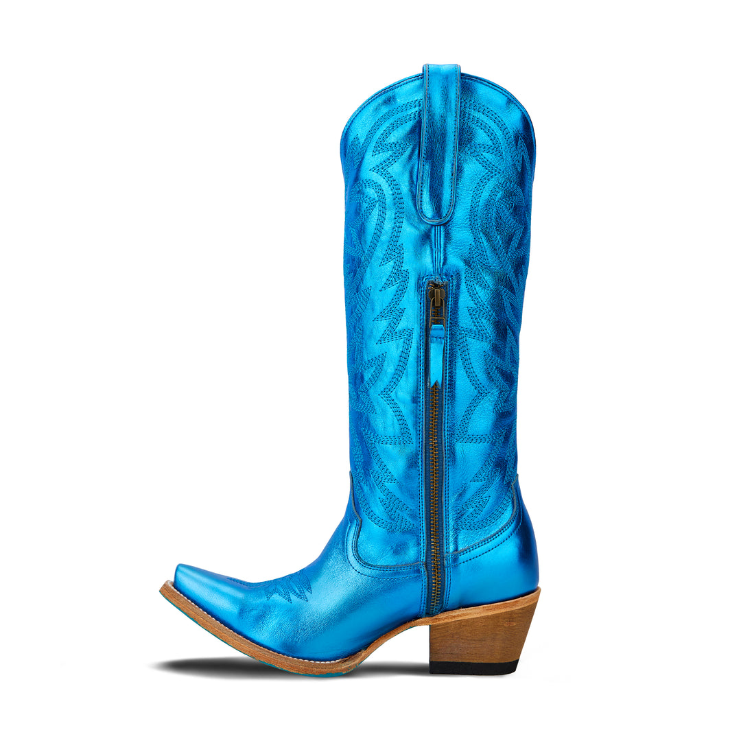 Smokeshow Boot - Cobalt Metallic Ladies Boot Western Fashion by Lane