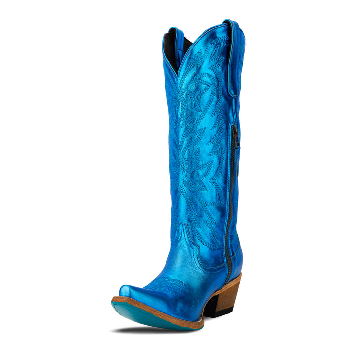 Smokeshow Boot - Cobalt Metallic Ladies Boot Western Fashion by Lane