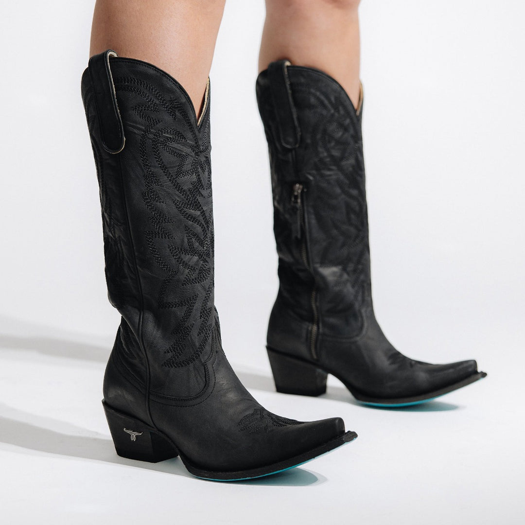Smokeshow Ladies Boot Charcoal Black Western Fashion by Lane