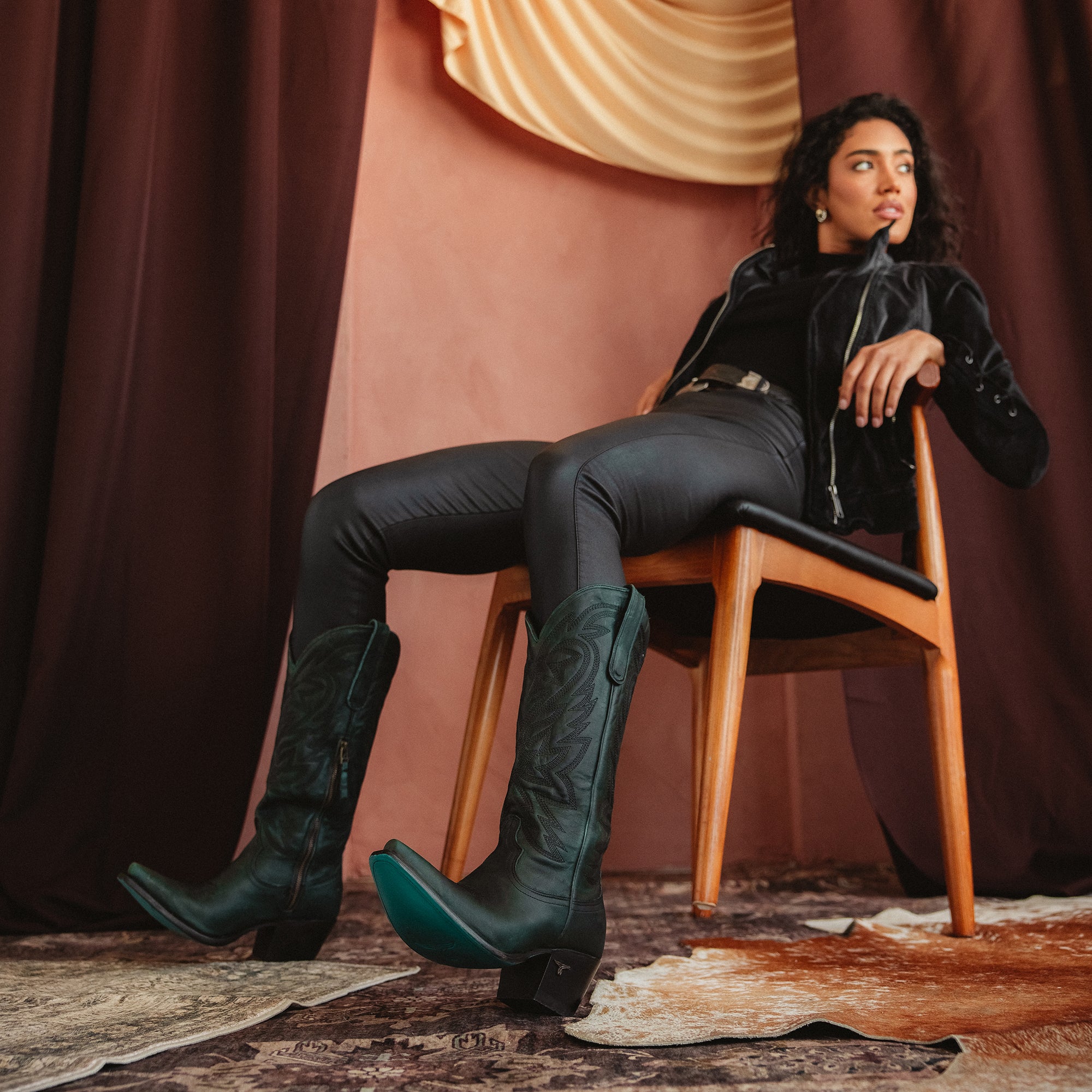 Smokeshow Boot - Emerald Green Ladies Boot Western Fashion by Lane