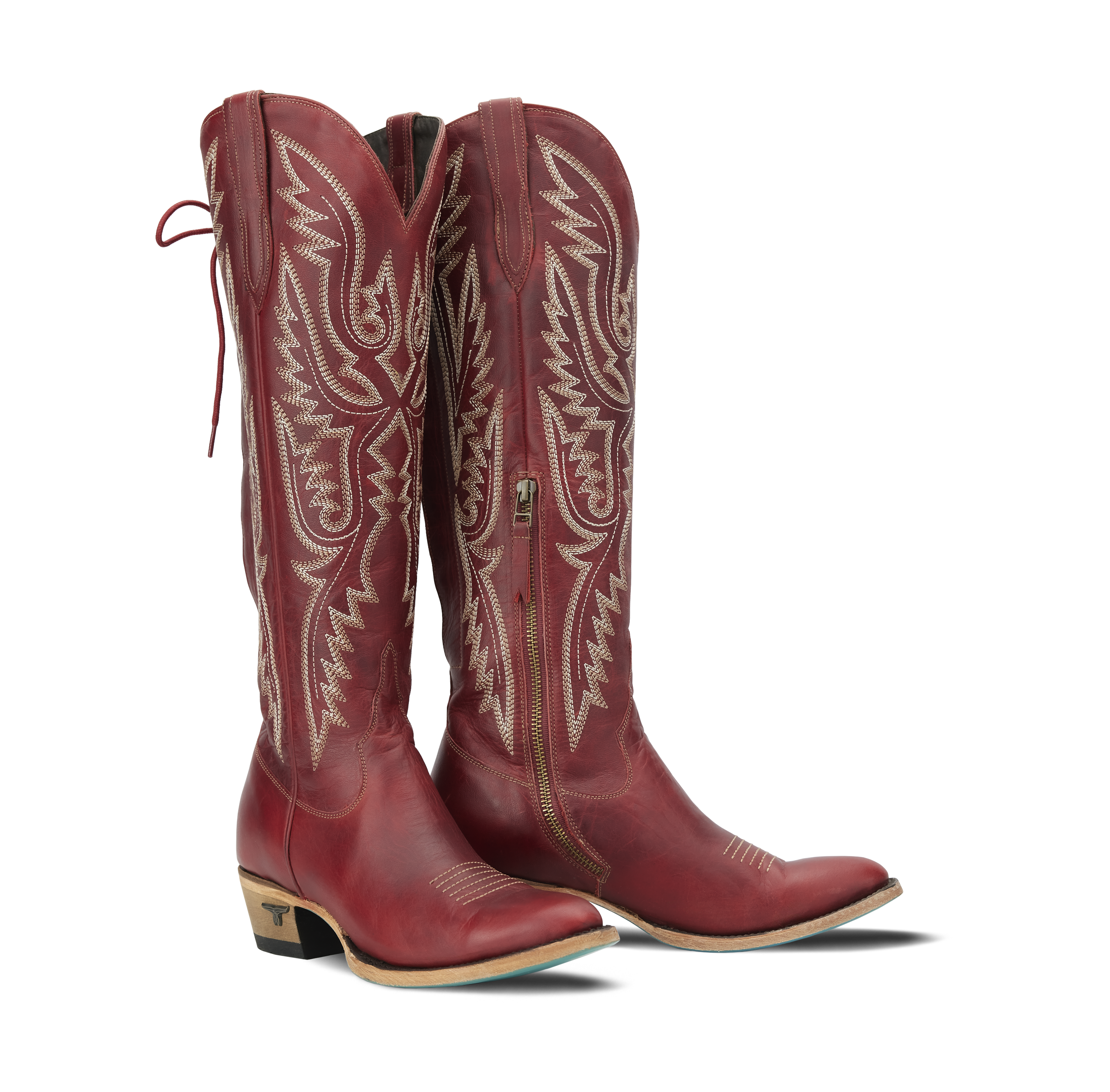 Monica Knee High Corset - Smoldering Ruby