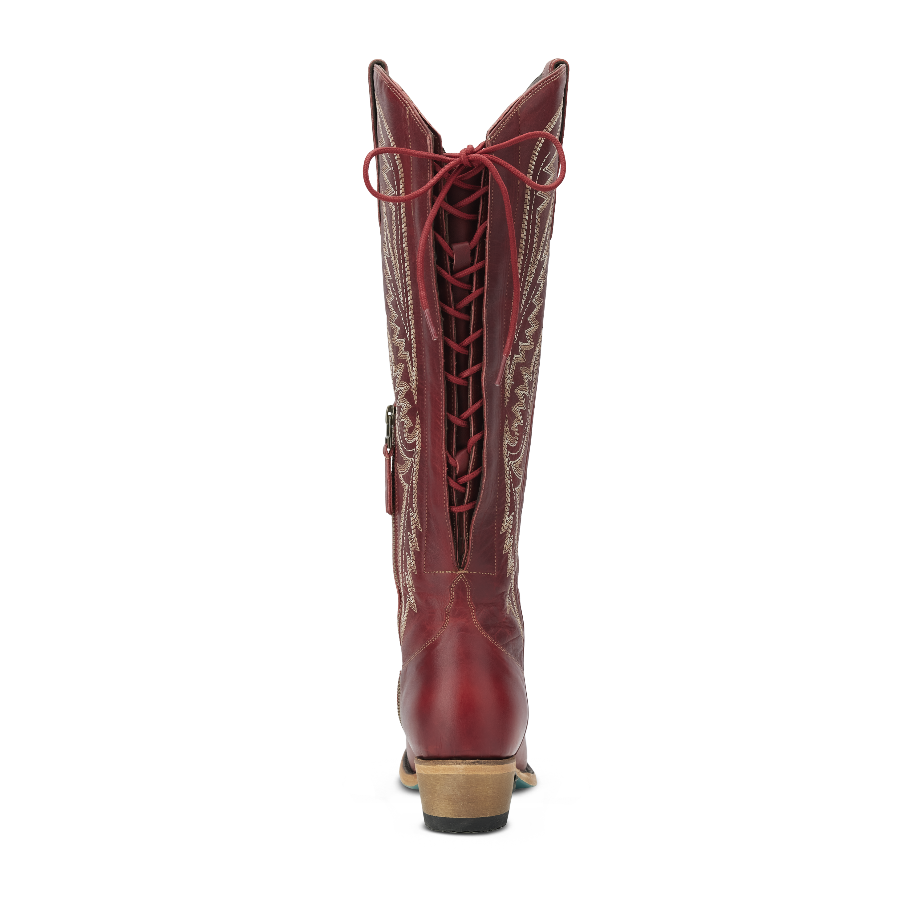Monica Knee High Corset - Smoldering Ruby Ladies Boot Western Fashion by Lane
