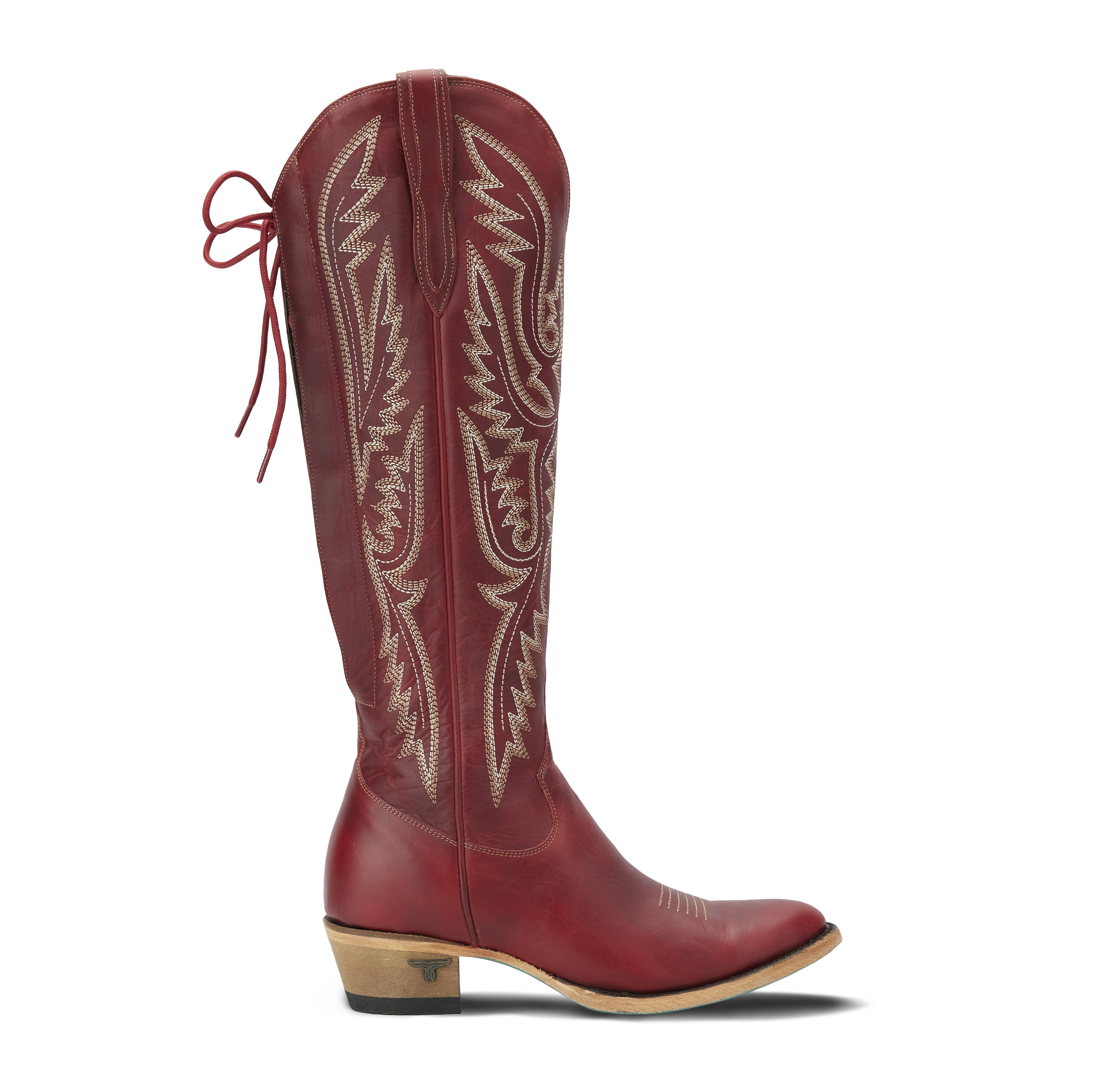 Monica Knee High Corset - Smoldering Ruby Ladies Boot Western Fashion by Lane