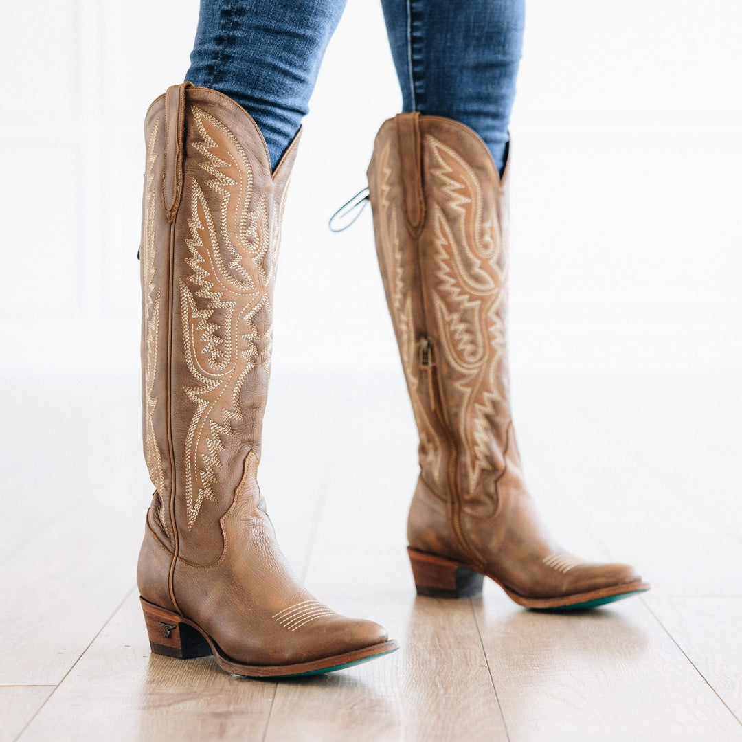 Monica - Oiled Saddle Ladies Boot Oiled Saddle Western Fashion by Lane