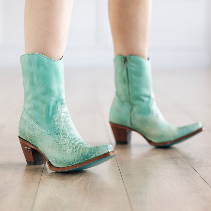 Soul Sister - Turquoise **Final Sale** Ladies Bootie Tempting Turquoise Western Fashion by Lane