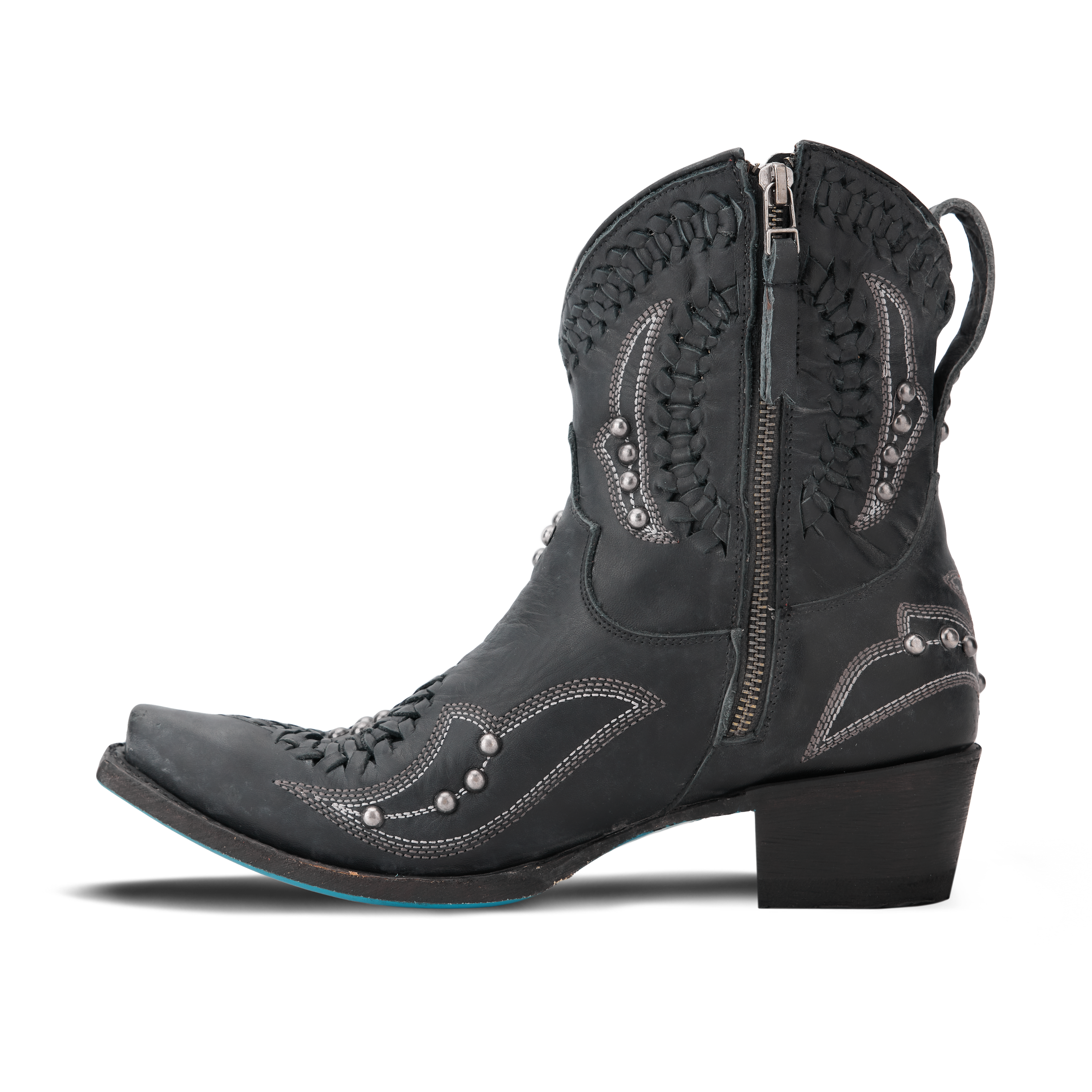 Cossette Bootie - Distressed Jet Black**FINAL SALE**