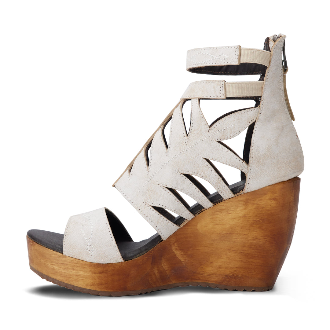 Becca Wedge - Ceramic Crackle Wedge  Western Fashion by Lane