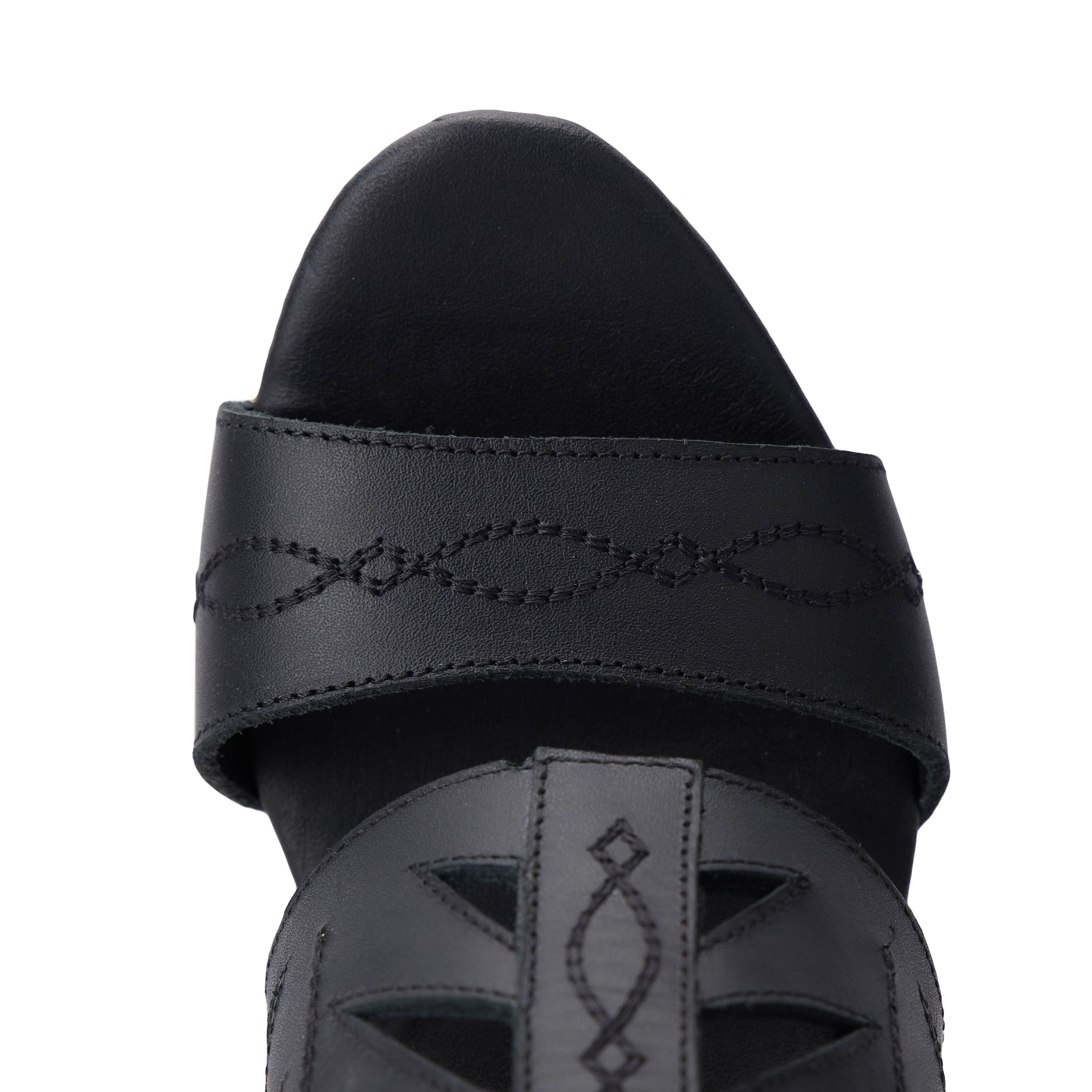 Becca Wedge - Jet Black Wedge Western Fashion by Lane