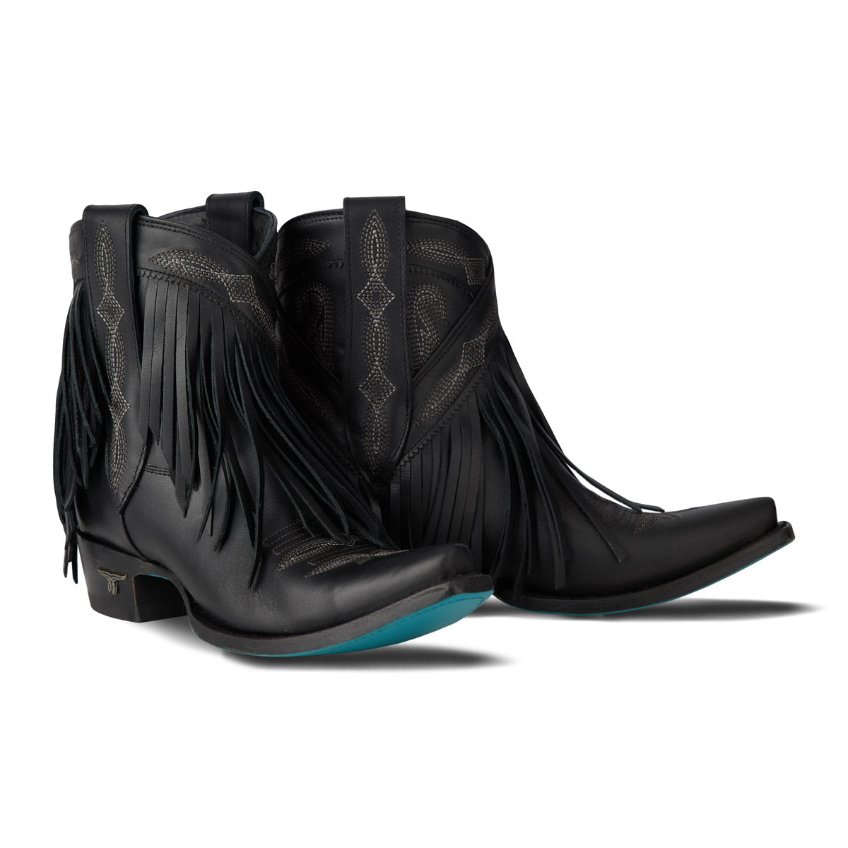 Senita Falls Bootie - Jet Black Ladies Bootie Western Fashion by Lane