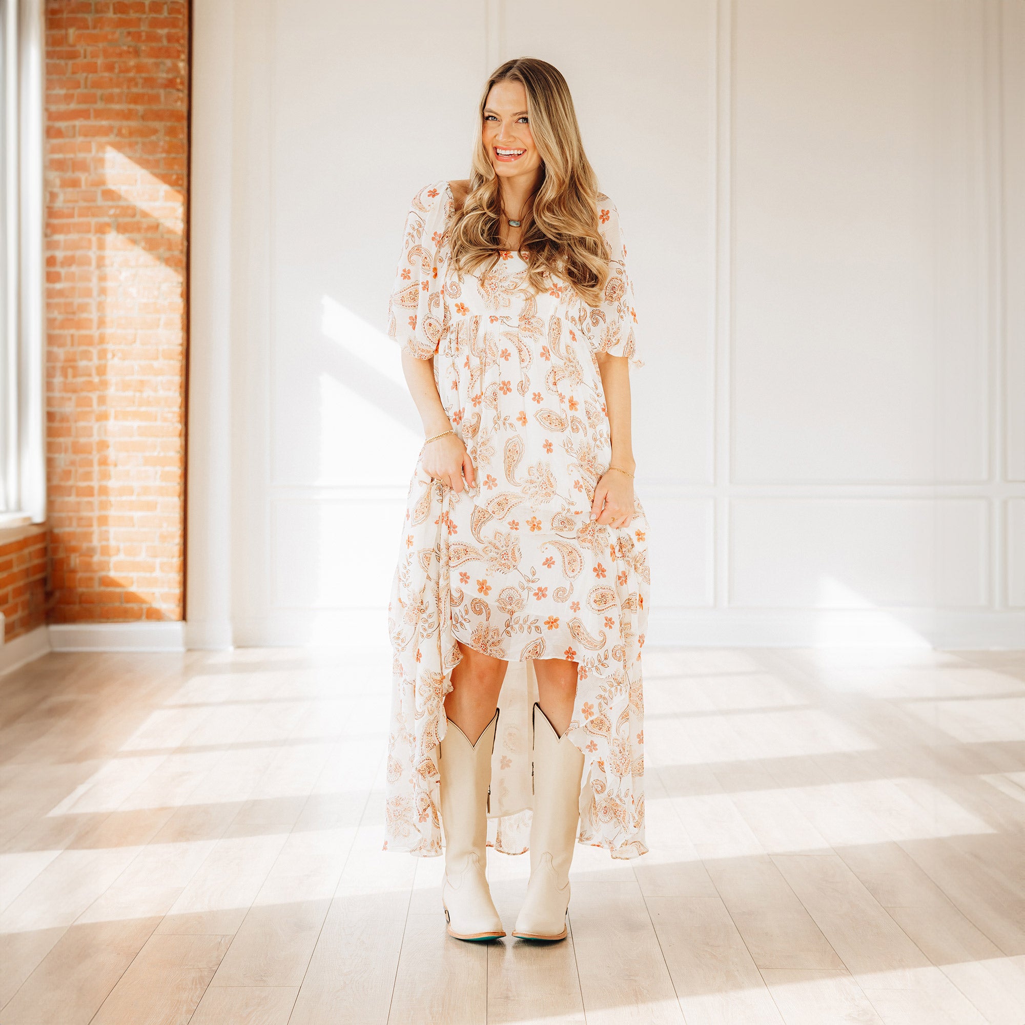 Plain Jane Boot - Pale Ivory Ladies Boot Western Fashion by Lane