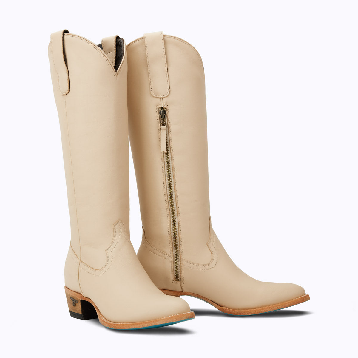 Lane PLAIN JANE BOOTS in PALE IVORY