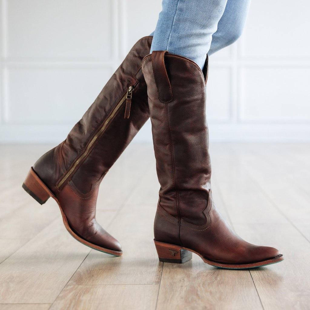 Cognac suede knee high 2024 boots