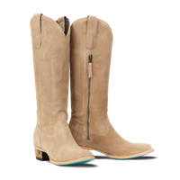 Plain Jane Boot - Latte Suede Ladies Boot Latte Suede Western Fashion by Lane