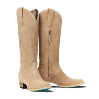 Plain Jane Boot - Latte Suede Ladies Boot Latte Suede Western Fashion by Lane