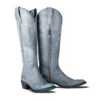 Plain Jane Boot - Washed Denim Ladies Boot Washed Denim Western Fashion by Lane