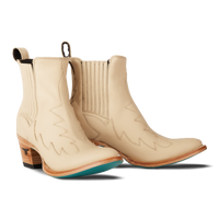 Western Chelsea Bootie - Pale Ivory Ladies Bootie Pale Ivory Western Fashion by Lane