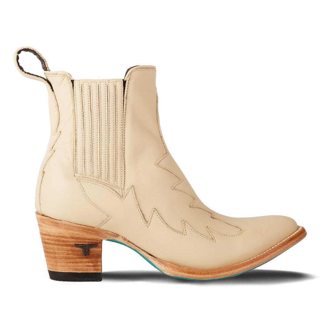 Western Chelsea - Pale Ivory Ladies Bootie Western Fashion by Lane