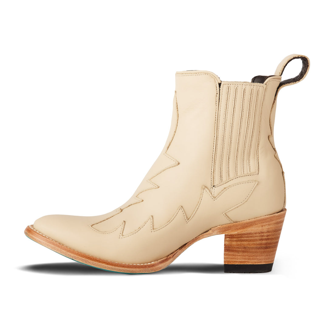 Western Chelsea - Pale Ivory Ladies Bootie Western Fashion by Lane