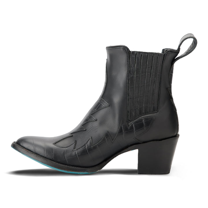 Western Chelsea - Jet Black Ladies Bootie  Western Fashion by Lane