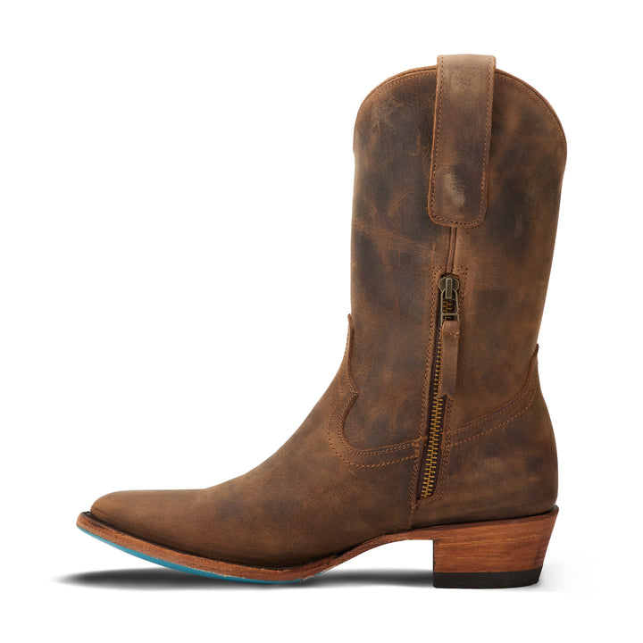 Plain Jane Midi - Burnt Caramel Ladies Boot  Western Fashion by Lane