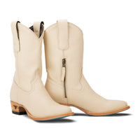 Plain Jane Midi - Pale Ivory Ladies Boot Pale Ivory Western Fashion by Lane